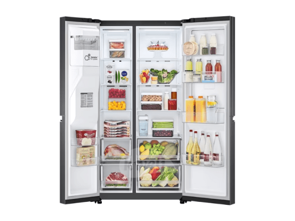 LG 650L Side-by-Side Refrigerator GC-J257SQRS; Water & Ice Dispenser with UV Nano Protection, Door-in-Door™ Fridge, Total No Frost