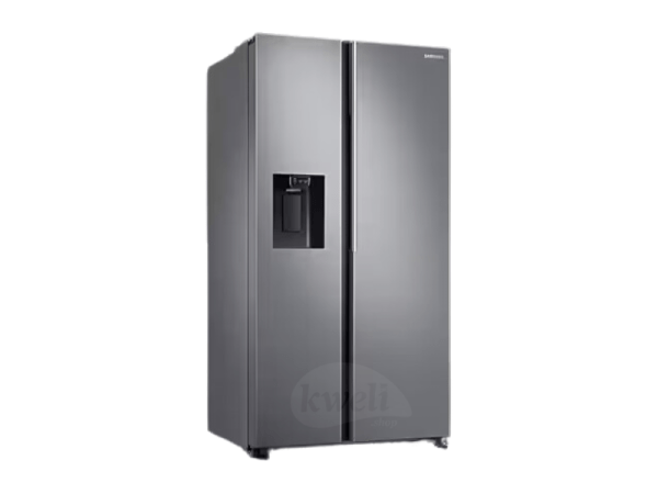 Samsung 635-litre Side By Side Refrigerator with Water & Ice Dispenser RS64R5111M9;  All-round Cooling, Inverter Compressor, Total no frost -  Inox/Silver