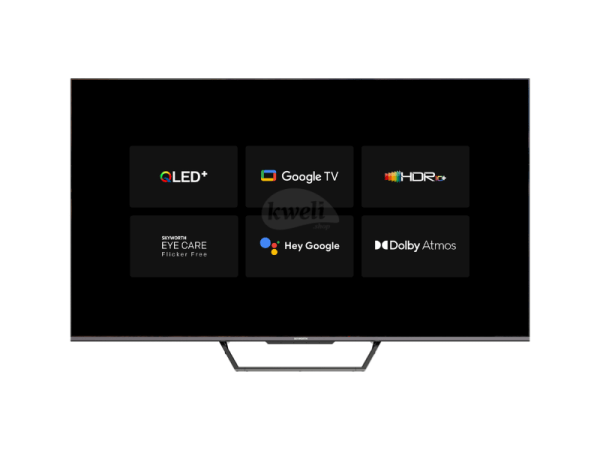 Skyworth 55 inch 4K QLED Google Android TV 55SUE9500; Smart TV with Bluetooth, WIFI, Chromecast, Voice Control, Dolby Atmos, 16GB, 200W