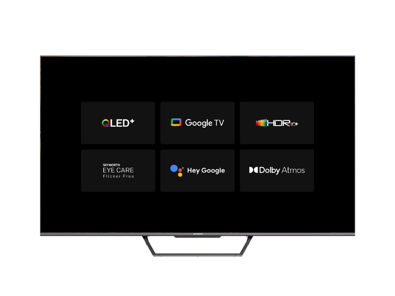 Skyworth 75 inch 4K QLED Google Android TV 75SUE9500; Smart TV with Bluetooth, WIFI, Chromecast, Voice Control, Dolby Atmos, 16GB, 280W Android TVs Television 2