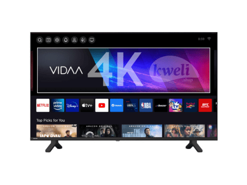 Toshiba 43 inch 4K UHD Smart TV 43C350LW; Vidaa Smart TV; REGZA Engine 4K, Dolby Atmos, Bluetooth, Free-to-Air, Frameless (Bezel Less) 4K UHD Smart TVs