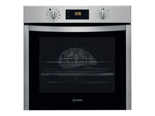 Indesit 60cm Built-in Multi-function Oven IFW 5844 C IX; 71-litres, Digital Display with Touch Controls, Oven Fan, 60°-250° Built-in Ovens