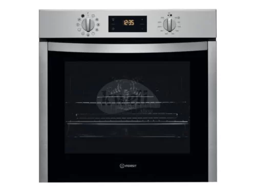 Indesit 60cm Built-in Multi-function Oven IFW 5844 C IX; 71-litres, Digital Display with Touch Controls, Oven Fan, 60°-250° Built-in Ovens