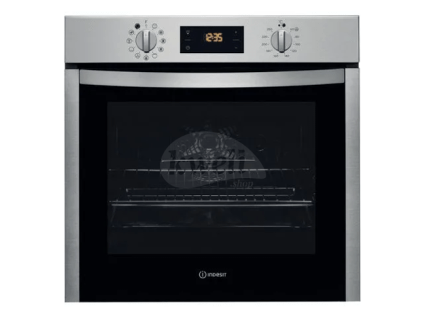 Indesit 60cm Built-in Multi-function Oven IFW 5844 C IX; 71-litres, Digital Display with Touch Controls, Oven Fan, 60°-250°