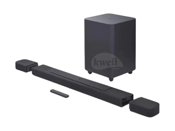 JBL Bar 1000; 7.1.4-Channel soundbar with Detachable Surround Speakers, MultiBeam™, Dolby Atmos®, and DTS:X®, Black