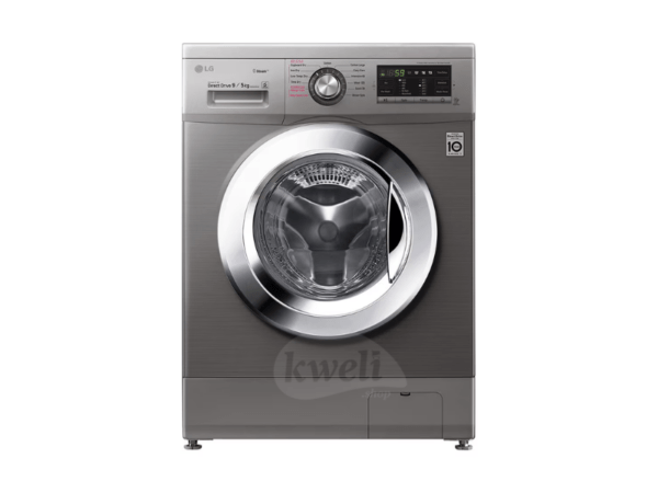 LG 9/5kg Front Load Washer-Dryer FH4G6VDGG6; 6-motion Direct Drive, Steam, 1400rpm, Baby Care, Quick Wash