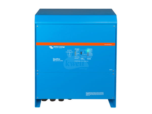 Victron Quattro 48/15000/200-100/100 Inverter Charger; 48V 15kVA Inverter, 12kW @ 25 °C, Two AC inputs/outputs, Split phase