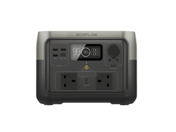 EcoFlow RIVER 2 MAX UK Portable Power Station 500W; 512Wh Lithium Battery, 6kg light weight, Umeme, Car & Solar panel charging supported, full charge in 60 minutes