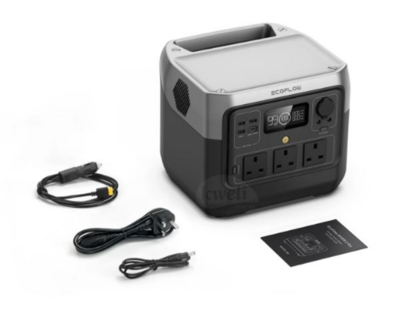 EcoFlow RIVER 2 PRO UK Portable Power Station 800W; 768Wh Lithium Battery, 7.8kg light weight, Umeme, Car & Solar panel charging supported, full charge in 70 minutes