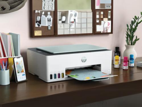 HP Smart Tank 582 All-in-One Printer; A4 Color & Black, Print/Scan/Copy, Wi-Fi, Mobile Printing, High-Yield Refillable Ink Tank Printers