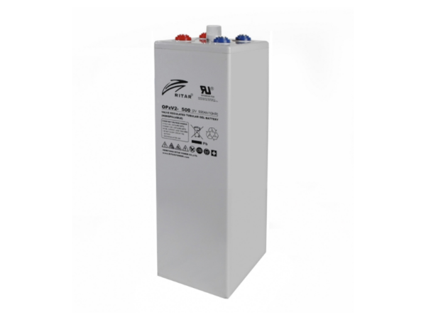 Ritar 500AH 2V OPzV Tubular Gel Battery; Long-Life, Maintenance-Free, Deep Cycle