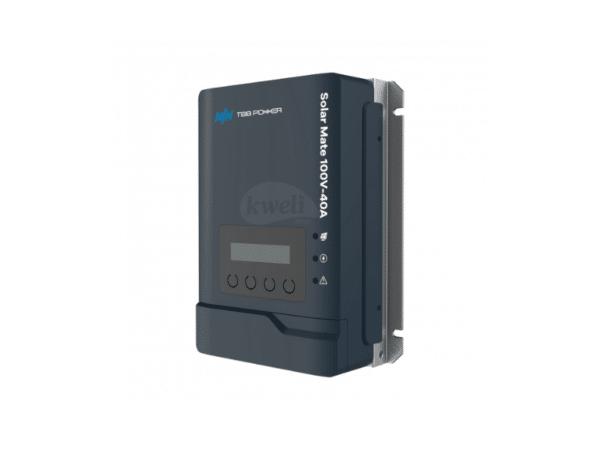 TBB SolarMate 100V 40A MPPT Solar Charge Controller SP100-40; 12V/24V/48V, Bluetooth Display, High Efficiency, 588W/1176W/2352W, 100Vpv input