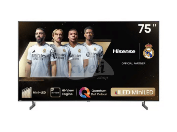 Hisense 75-inch ULED Mini-LED 4K Smart TV 75U6N; Quantum Dot Technology, Dolby Vision HDR, Dolby Atmos, VIDAA OS, Frameless Design