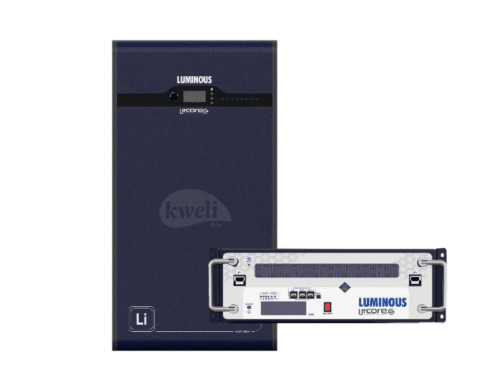 Luminous 230AH 48V 11kWh Lithium Phosphate (LiFePO₄) Solar Battery; Built-in BMS, Over 5000 Charge Cycles @25°C, 80% DoD, Scalable Up to 12 Units Lithium Batteries
