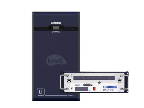 Luminous 200AH 48V 10.24kWh Lithium Phosphate (LiFePO₄) Solar Battery; Built-in BMS, Over 5000 Charge Cycles @25°C, 80% DoD, Scalable Up to 12 Units Lithium Batteries Luminous 200AH 48V 10.24kWh Lithium Phosphate (LiFePO₄) Solar Battery; Built-in BMS, Over 5000 Charge Cycles @25°C, 80% DoD, Scalable Up to 12 Units Lithium Batteries