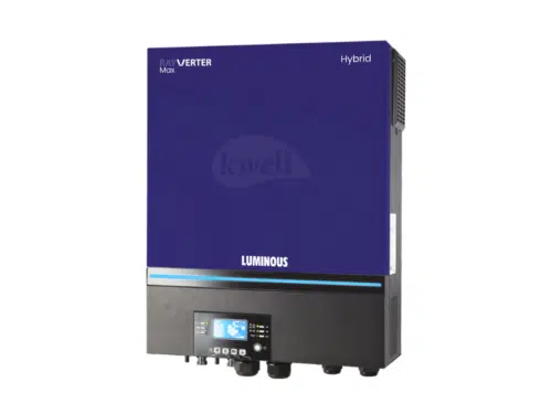 Luminous Rayverter MAX 8KVA/8KW 48V Hybrid Solar Inverter; Built-in 120A MPPT Solar Charge Controller, 8000W PV Input, 500V Voc, 90-450V MPPT Range, Pure Sine Wave Output Hybrid Inverters Luminous Rayverter MAX 8KVA/8KW 48V Hybrid Solar Inverter; Built-in 120A MPPT Solar Charge Controller, 8000W PV Input, 500V Voc, 90-450V MPPT Range, Pure Sine Wave Output Hybrid Inverters