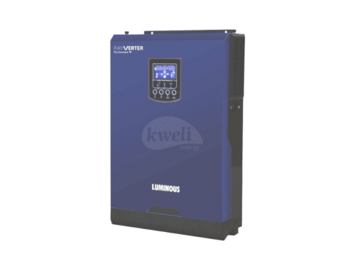 Luminous Rayverter Pro Connect 3KVA/3KW 24V Off-Grid Solar Inverter; Built-in 100A MPPT Solar Charge Controller, 3000W PV Input, 450V Voc, 60-400V MPPT Range, Pure Sine Wave Output Hybrid Inverters