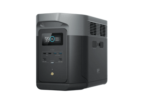 EcoFlow DELTA 2 Max UK Portable Power Station 2400W; 2048Wh LiFePO₄ Battery, 23 kg Portable Design, 0–80% Charge in 43 Minutes, Expandable to 6144 Wh, Charge via Umeme, Car or Solar Panels Portable Power Stations