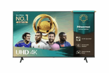 Hisense 50-inch UHD 4K Smart TV 50A6Q; LED Display, Frameless Design, 4K AI Upscaler, Dolby Vision & HDR10+, Game Mode PLUS, Bluetooth & Wi-Fi, VIDAA Smart OS 4K Smart TVs 2