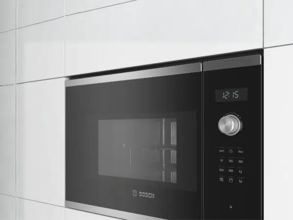 Bosch Series 6 Built-in Microwave with Grill BEL554MS0B; 25 L, 900 W, AutoPilot 8, LED Display, Stainless Steel Finish Built-in Microwave Ovens