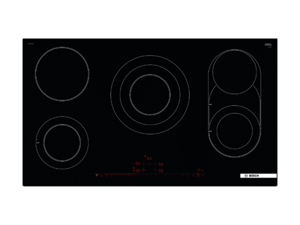Bosch Series 8 90 cm Built-In Electric Ceramic Hob PKM975DK1D; Glass-Ceramic Surface, DirectSelect Touch Controls Electric Hobs