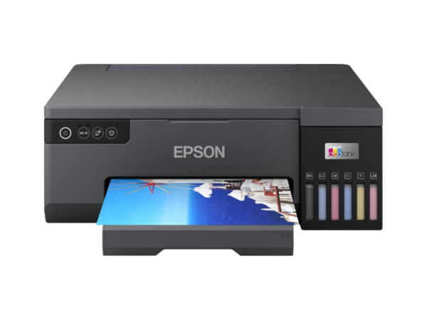 Epson EcoTank L8050 Ink Tank Photo Printer; Wireless & Wi-Fi Direct Printing, 6-Colour Photo System, 5400 Page Yield, 19W Power Consumption Photo Printer
