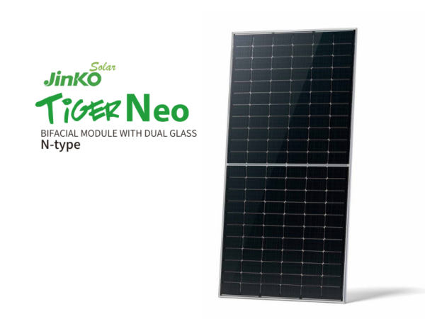 Buy the Jinko 625Wp Tiger Neo N-type bifacial solar panel (JKM625N-66HL4M-BDV) in Uganda. 23.14% efficiency dual-glass TOPCon module with 49.28Voc, 40.88Vmp and 30-year power warranty.