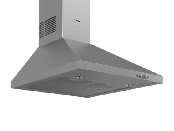 Bosch 60cm Wall-Mounted Extractor Hood DWP64CC50Z; Series 2 Cooker Hood, Stainless Steel, 3-Speed Control, LED Lighting, Metal Grease Filter Chimney Hoods