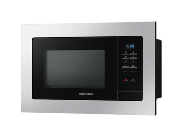 Samsung 23L Built-in Microwave Oven MS23A7013AT; 800 Watts, 60cm Stainless Steel Frame, Ceramic Enamel Interior, Quick Defrost, Home Dessert Microwave Ovens