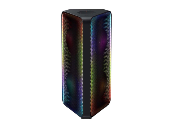 Samsung Sound Tower Speaker MX-ST40B; 160 Watts, Bi-Directional Sound, Built-in 12-Hour Battery, IPX5 Water Resistant, Party Lights, Bluetooth Multi-Connection Sound Tower Speakers