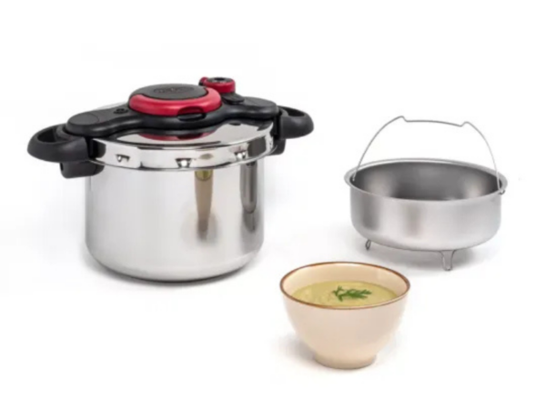 Tefal 6-liter Pressure Cooker, Stainless Steel – P4620766 Pressure Cookers Tefal 6-liter Pressure Cooker, Stainless Steel – P4620766 Pressure Cookers