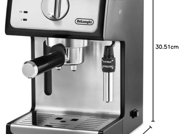De’Longhi Manual Espresso Coffee Machine – DL ECP35.31 BK STEEL Coffee Makers & Coffee Machines