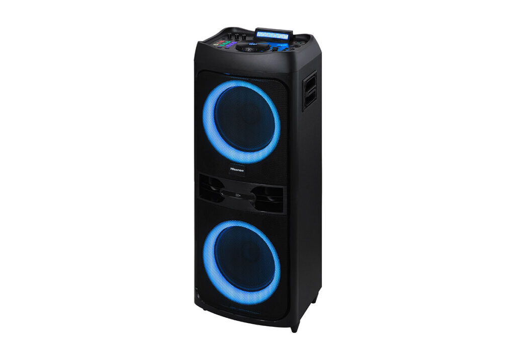 Hisense Party Speaker HP-300; 400W Power, DJ Party Speaker, RGB Lights, Bluetooth 5.0, Karaoke Mode, USB, AUX, Guitar Input Sound & DVD 3 Hisense Party Speaker HP-300; 400W Power, DJ Party Speaker, RGB Lights, Bluetooth 5.0, Karaoke Mode, USB, AUX, Guitar Input Sound & DVD 3
