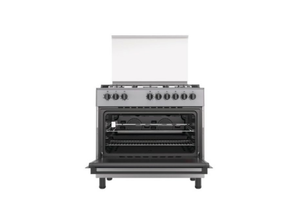 TITAN Freestanding Cooker, 90cm x 60cm, 5 Gas Burners, Full Gas Oven with Grill & Rotisserie, Auto Ignition, Turbo Fan, Stainless Steel Finish – TN-FC9500XA Cookers TITAN Freestanding Cooker, 90cm x 60cm, 5 Gas Burners, Full Gas Oven with Grill & Rotisserie, Auto Ignition, Turbo Fan, Stainless Steel Finish – TN-FC9500XA Cookers
