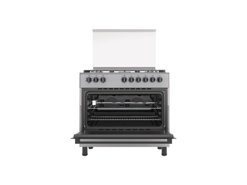 TITAN Freestanding Cooker, 90cm x 60cm, 5 Gas Burners, Full Gas Oven with Grill & Rotisserie, Auto Ignition, Turbo Fan, Stainless Steel Finish – TN-FC9500XA Cookers 2 TITAN Freestanding Cooker, 90cm x 60cm, 5 Gas Burners, Full Gas Oven with Grill & Rotisserie, Auto Ignition, Turbo Fan, Stainless Steel Finish – TN-FC9500XA Cookers 2