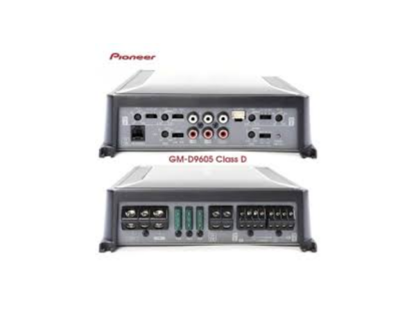 Pioneer 5-Channel Class D Car Amplifier, 2000W Max Power, 75W×4 + 600W RMS, Bass Boost Remote – GMD9605 Smart Audio Systems