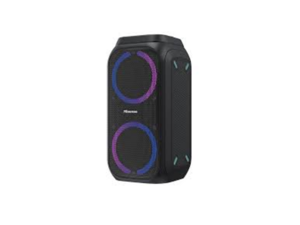 Hisense Party Rocker 160; 160W Power, Portable Party Speaker, LED Light Show, Bluetooth, Karaoke Mode, USB, AUX, FM Radio Home Audio
