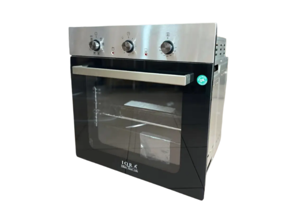 IQRA 60cm Built-In Electric Oven, 60L Capacity, Turbo Fan, Grill & Rotisserie, Black Glass Finish – IQ-BO606DGL Built-in Ovens