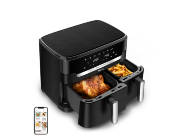 Tefal 11L XXL Dual Easy Fry Air Fryer EY9428G0; 2700W, Dual Drawers, Sync Cooking, 7 Programs, 40-200°C, Dishwasher-Safe