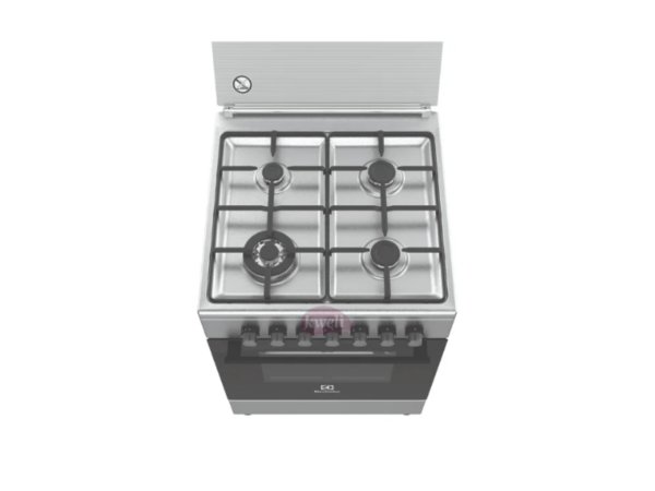 Electrolux 60x60cm Gas Cooker EKK6400Z9X; 4 Gas Burners, Electric Oven & Grill, Rotisserie, Oven Fan, Auto Ignition Combo Cookers