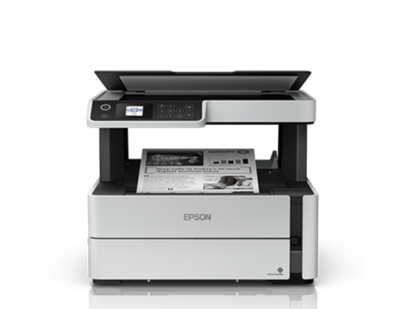 Epson EcoTank Monochrome M2170 All-in-One Wi-Fi Duplex Ink Tank Printer; Print, Scan, Copy, Auto Duplex, Ethernet, USB, 39ppm EcoTank Printers