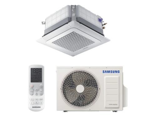 Samsung 18,000 BTU 4-Way Cassette Air Conditioner AC052RNN/RXA-PC4SUFMAN-AR-EH03M; WindFree™, Inverter Technology, R32 Refrigerant, 600×600 Compact Panel, Cooling & Heating Air Conditioners