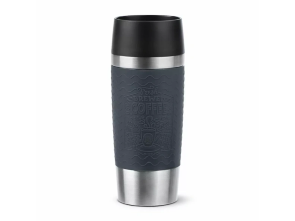 Tefal 0.36L Travel Mug N2021510; Vacuum Insulated Stainless Steel, 360° Drinking Lid, Leak-Proof Design, Quick Press System Mugs and Bottles