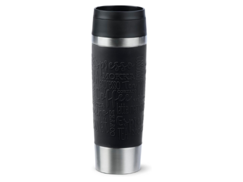 Tefal 0.5L Travel Mug N2022010; Thermal Vacuum Insulation, 360° Drinking Lid, Leak-Proof Design, Stainless Steel Body Mugs and Bottles