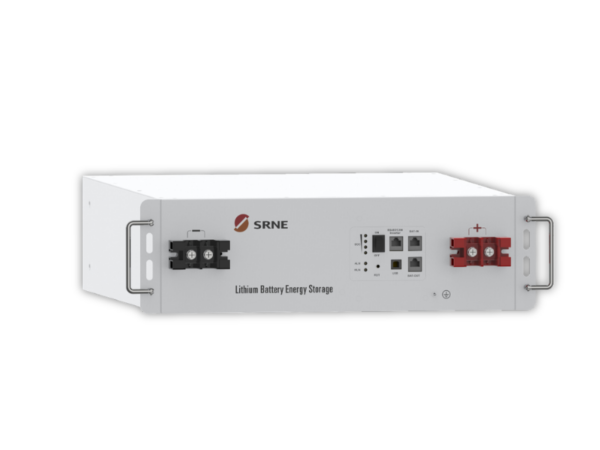 SRNE 5.12kWh 51.2V Rack Lithium Battery EOC05B-UL; LiFePOâ‚„, 100Ah, 80% DoD, 6000 Cycles, Built-in BMS, Parallel up to 16 Units
