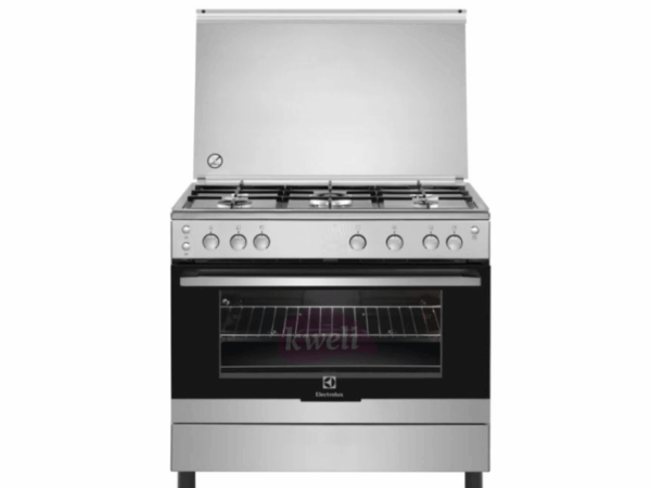 Electrolux 90cm Gas Cooker with Gas Oven EKG9000G9X – 5 Gas Burners, Grill, Rotiserrie, Automatic gas cut-off