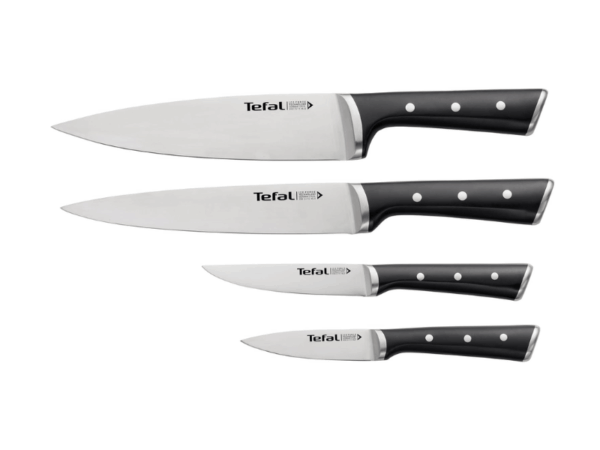 TEFAL Ice Force Set of 4 Stainless Steel Steak Knives – K2324S74