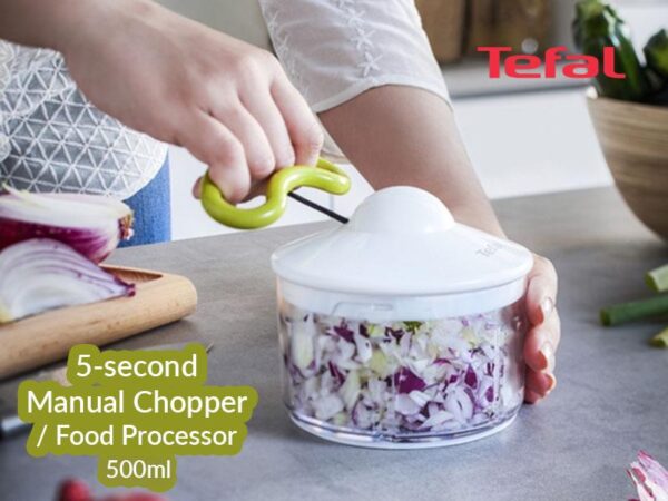 Tefal Easypull Non-electric Food Processor/Chopper, 500ml – K1330404